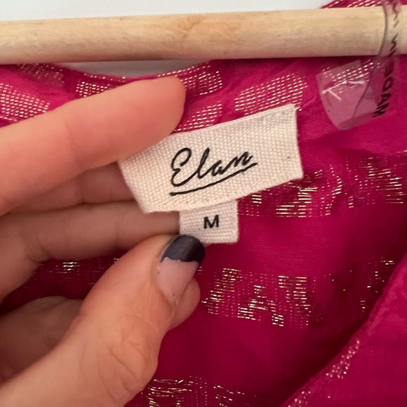 Elan Clara dress in pink and metallic gold size M - Picture 3 of 7